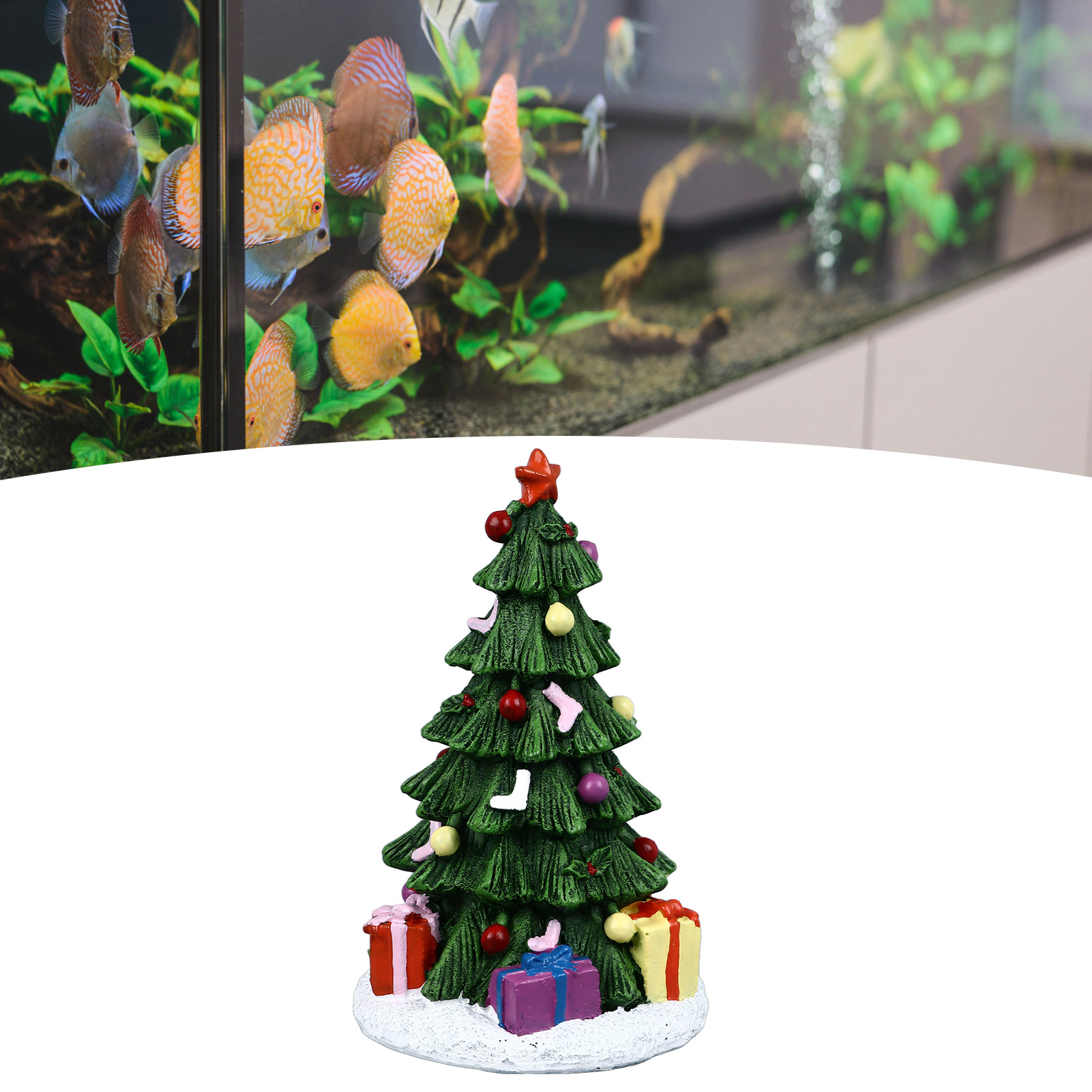 Aquarium Plant Roots - Ornement précieux de poisson de Noël,