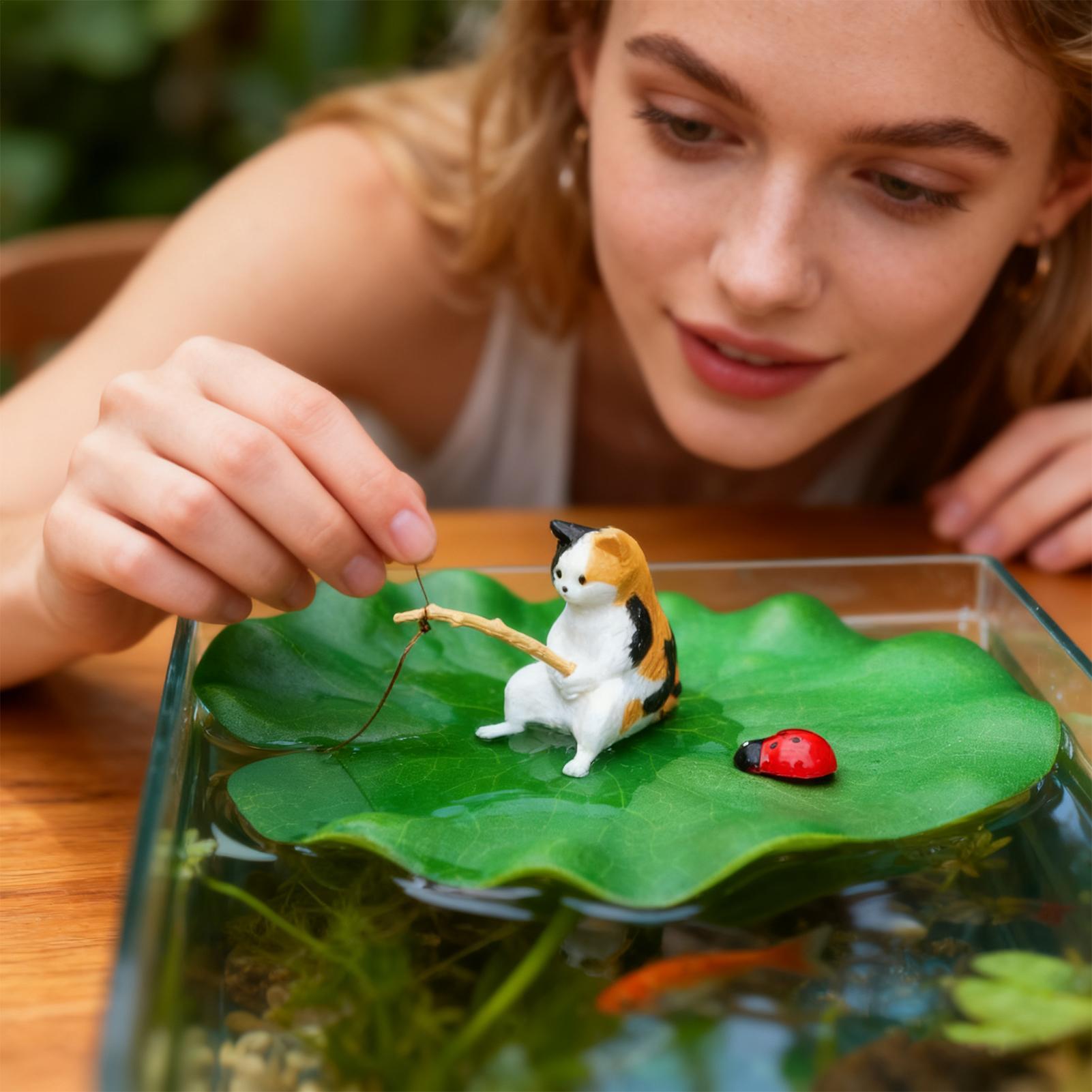Aquarium Plant Rings - Décoration de Modèle d'Aquarium pour Pêche