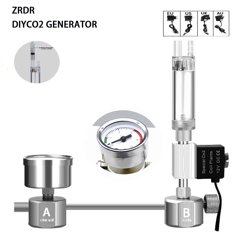 Planted Aquarium Co2 - Kit de générateur de CO2 DIY