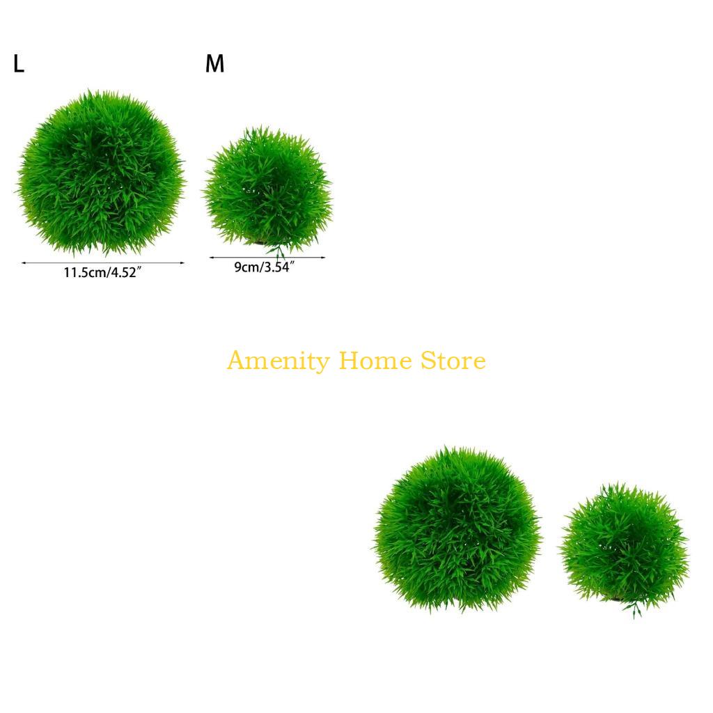 Aquarium Plant Roots - Marimo artificiel vert F26C, pour plantes