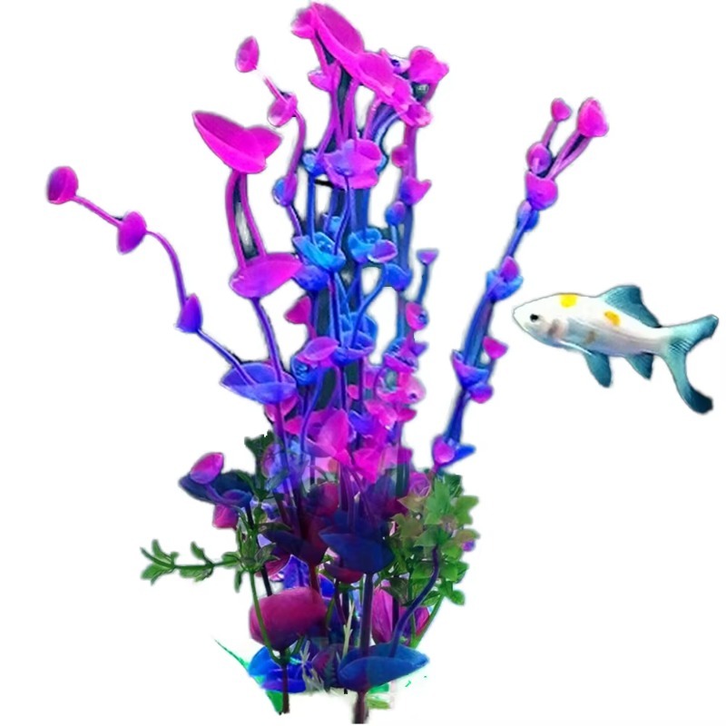 Aquarium Plant Violet - 10 pièces de plantes aquatiques artificielles