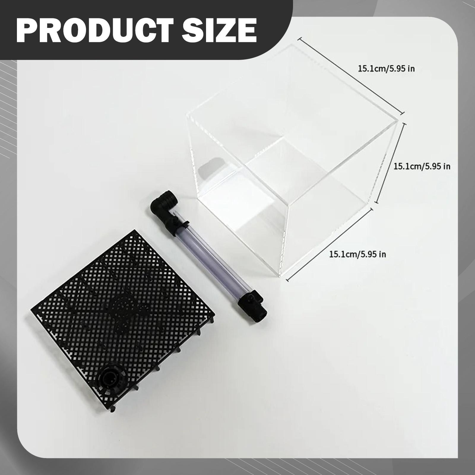 Aquarium Planted Tank Setup - Boîte de filtration d'aquarium carrée en