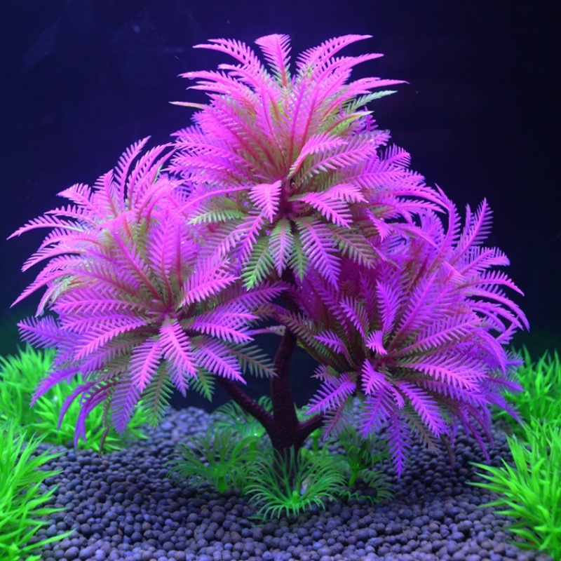 Aquarium Plant Violet - Plantes d'aquarium en plastique rose violet,