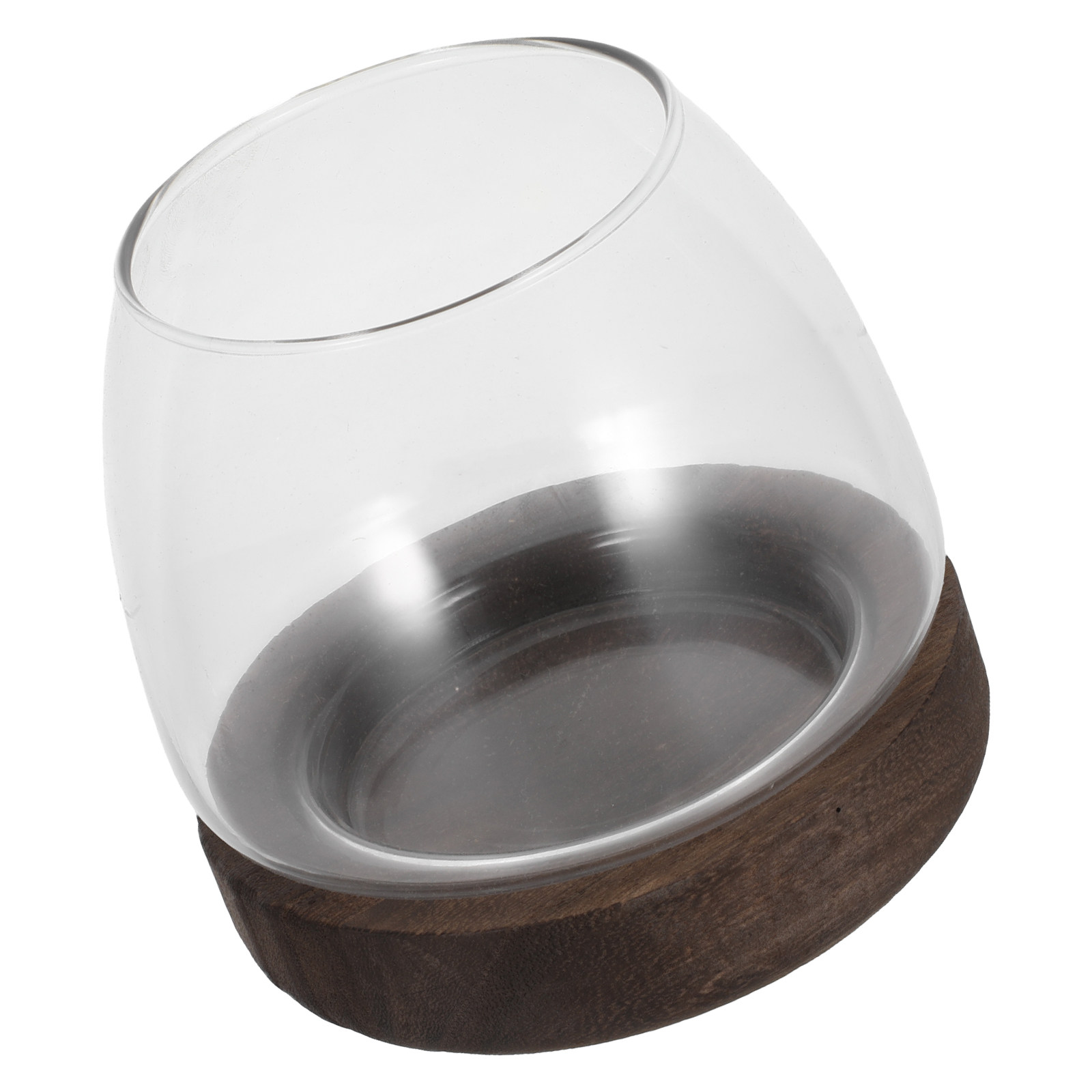 Planted Aquarium Jar - Support de plante en verre rond