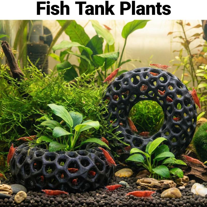 Abri pour crevettes d'aquarium - Aquarium Plant Rings avis et prix