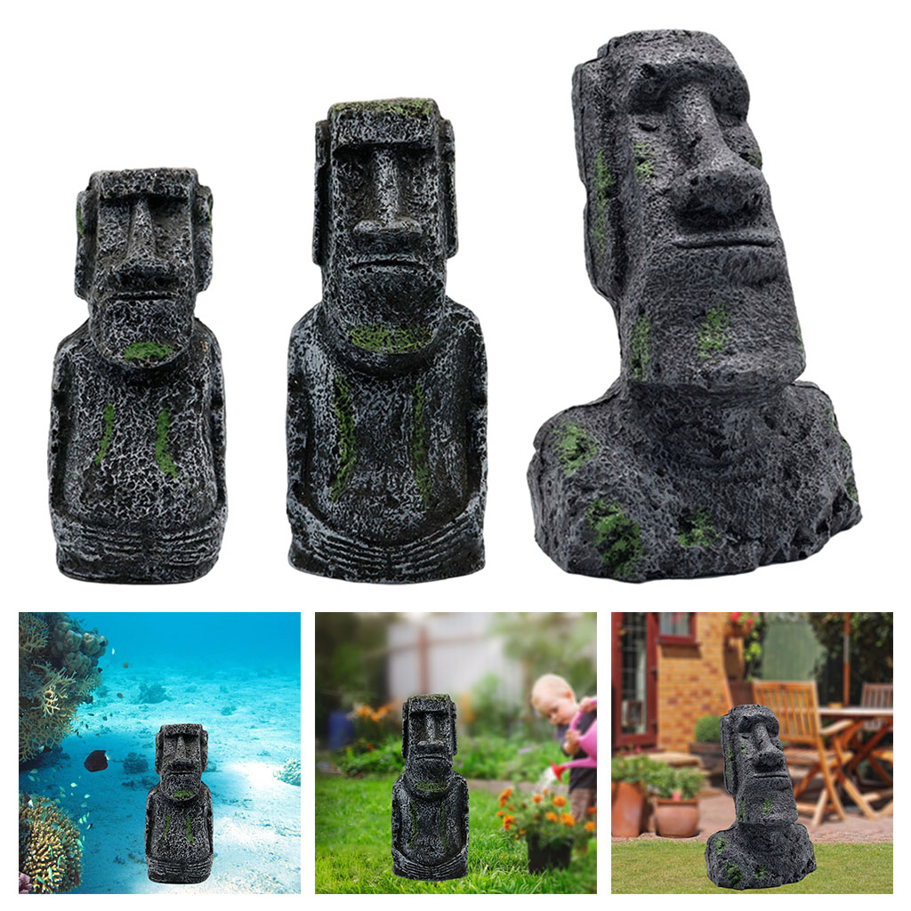 Statues Moai d'aquarium, ornem - Aquarium Planting Ideas avis et prix