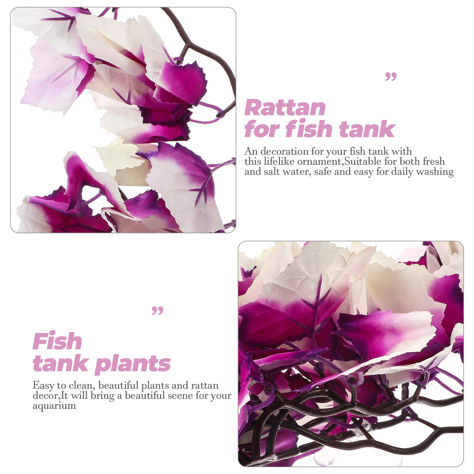 Plante artificielle violette,  - Aquarium Plant Violet avis et prix