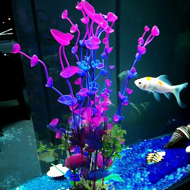 Fausse plante artificielle en  - Aquarium Plant Violet avis et prix