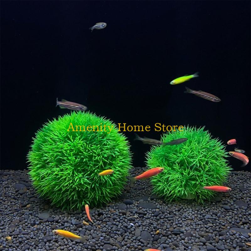 Marimo artificiel vert F26C, p - Aquarium Plant Roots avis et prix