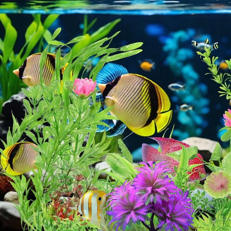 Plantes d'aquarium en plastiqu - Aquarium Plant Violet avis et prix