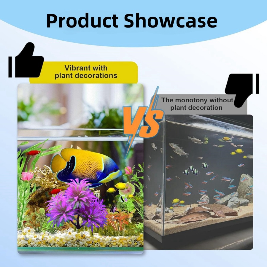 Plantes d'aquarium en plastiqu - Aquarium Plant Violet avis et prix
